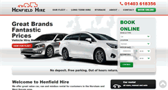 Desktop Screenshot of henfield-hire.com